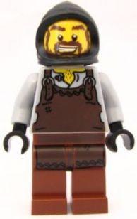LEGO Minifigure-Kingdoms - Blacksmith with Dark Brown Apron-Castle / Kingdoms-CAS492-Creative Brick Builders